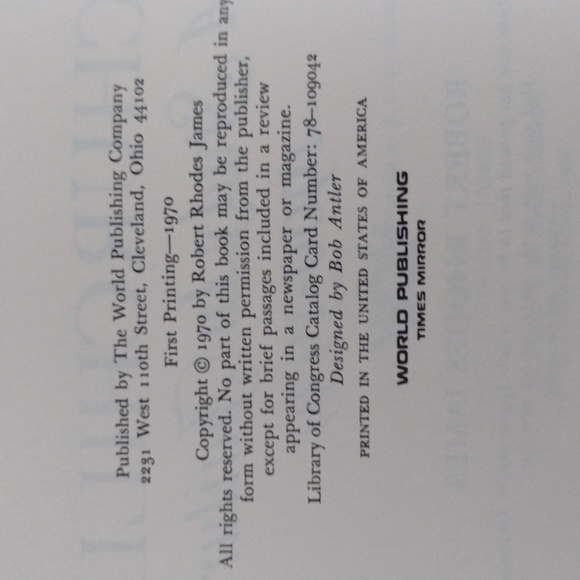 Winston Churchill A Study in Failure Author Robert Rhodes James Hardcover 1970 - Picture 4 of 4